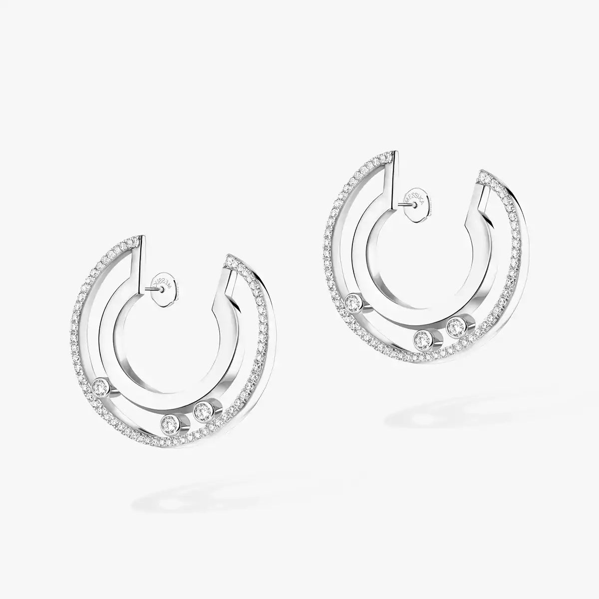 [ELAN LUXE]Move Romane Small Diamond Hoop Earrings