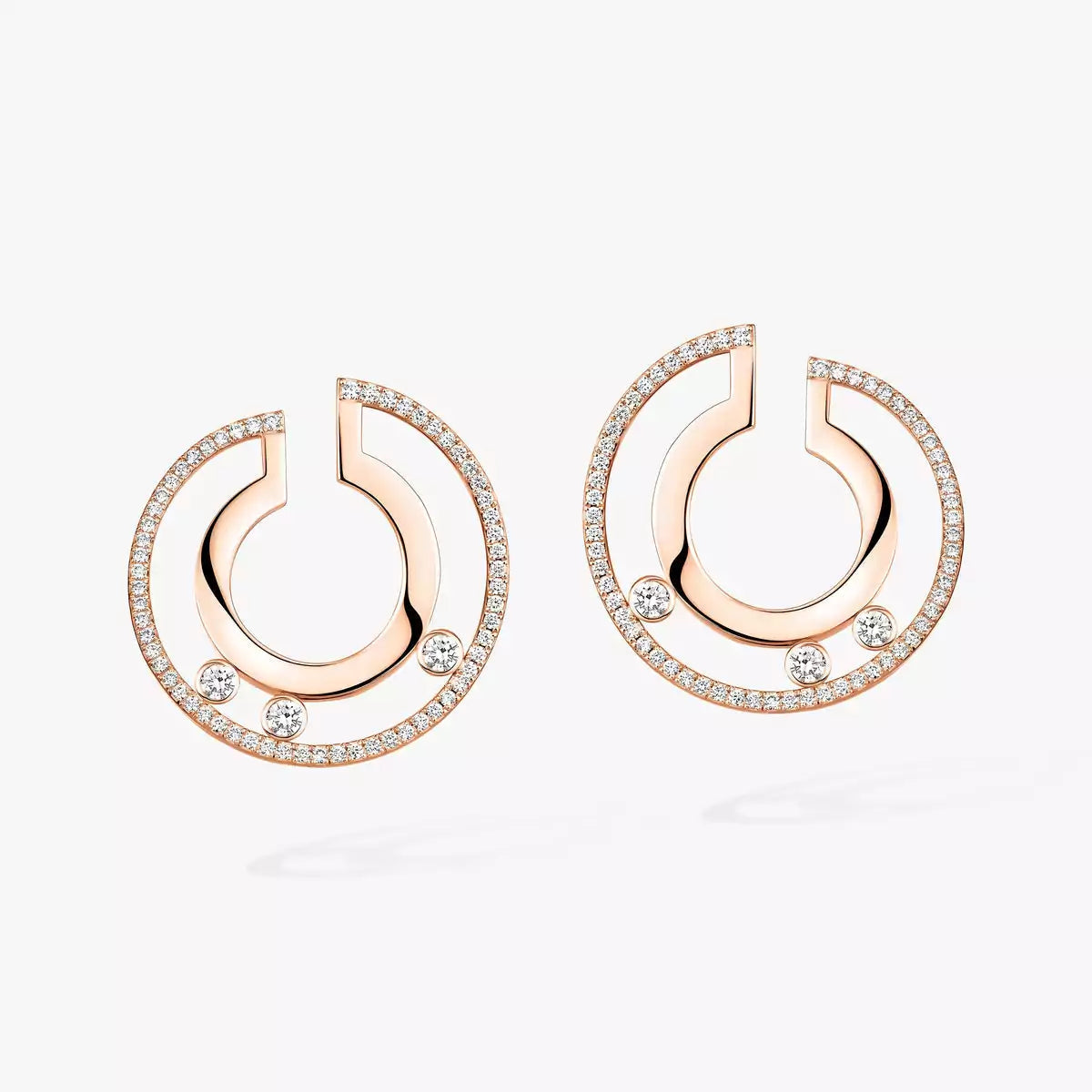 [ELAN LUXE]Move Romane Small Diamond Hoop Earrings