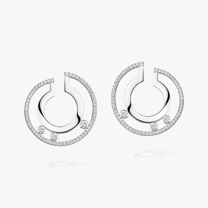 [ELAN LUXE]Move Romane Small Diamond Hoop Earrings
