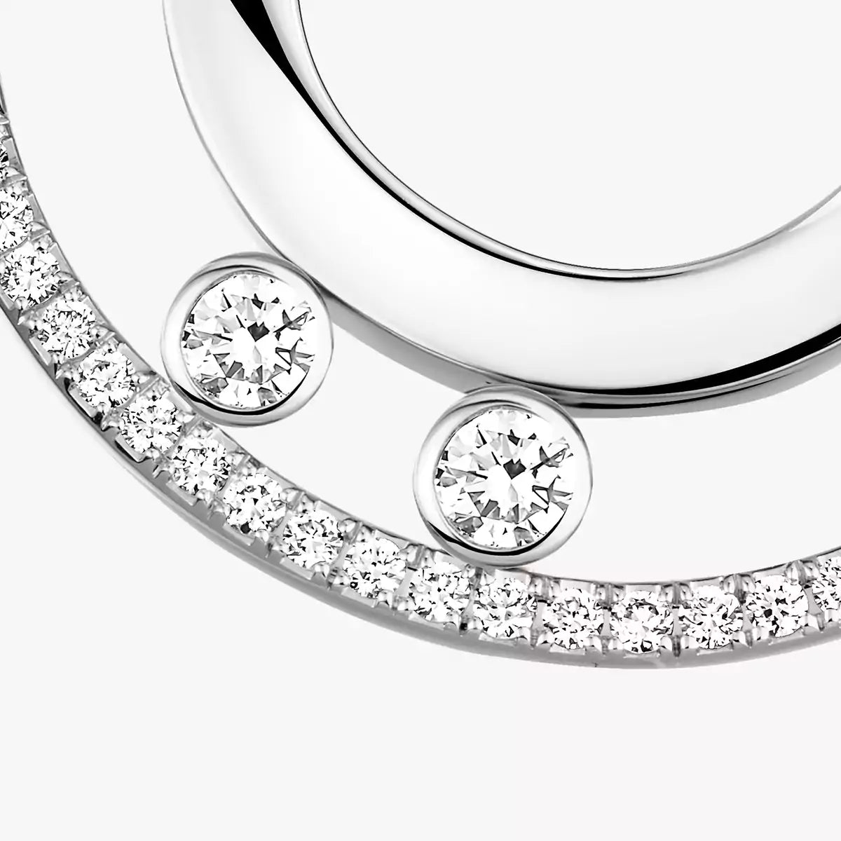 [ELAN LUXE]Move Romane Small Diamond Hoop Earrings