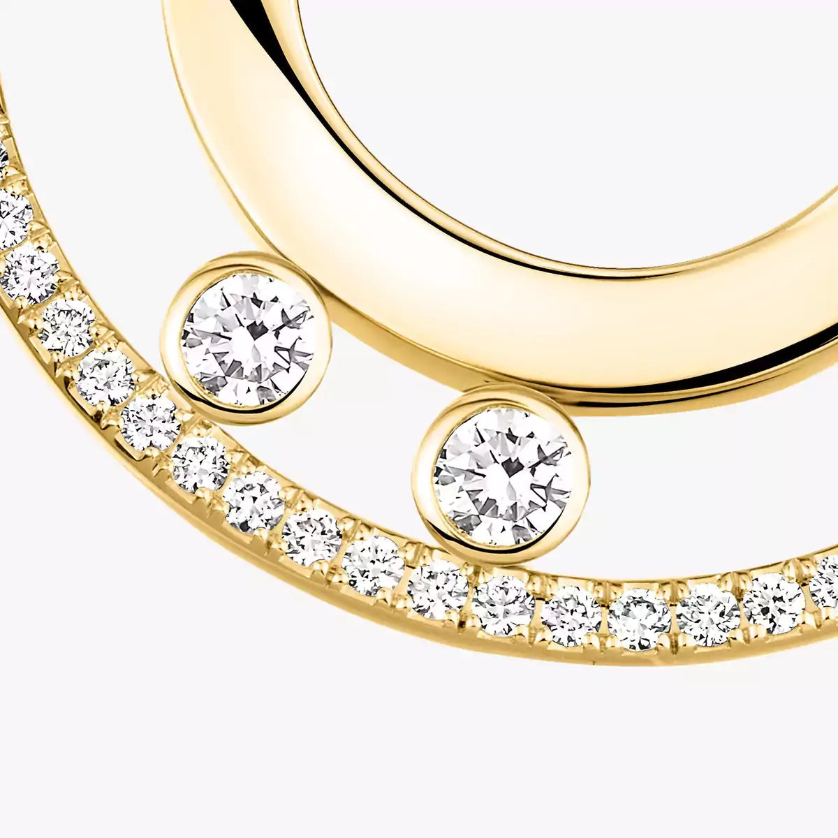 [ELAN LUXE]Move Romane Small Diamond Hoop Earrings