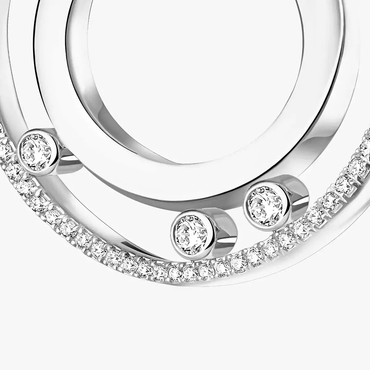 [ELAN LUXE]Move Romane Small Diamond Hoop Earrings
