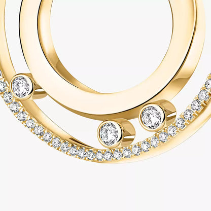 [ELAN LUXE]Move Romane Small Diamond Hoop Earrings