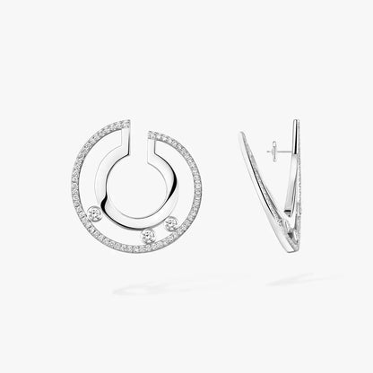 [ELAN LUXE]Move Romane Small Diamond Hoop Earrings