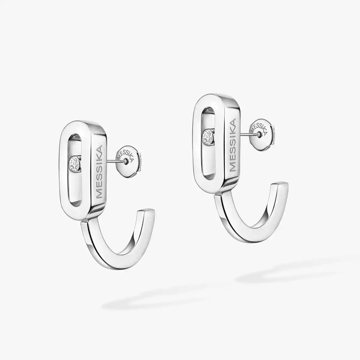 [ELAN LUXE]Diamond Mini Hoop Earrings Move Classique