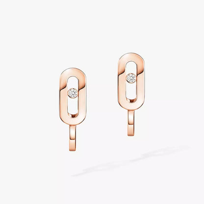 [ELAN LUXE]Diamond Mini Hoop Earrings Move Classique