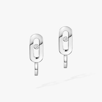 [ELAN LUXE]Diamond Mini Hoop Earrings Move Classique