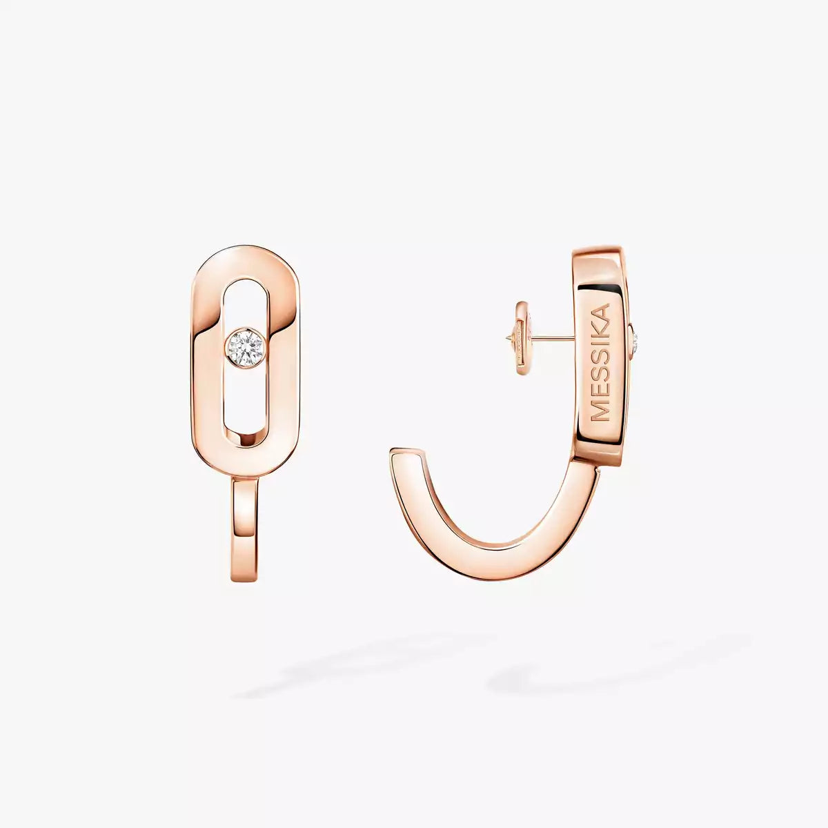 [ELAN LUXE]Diamond Mini Hoop Earrings Move Classique