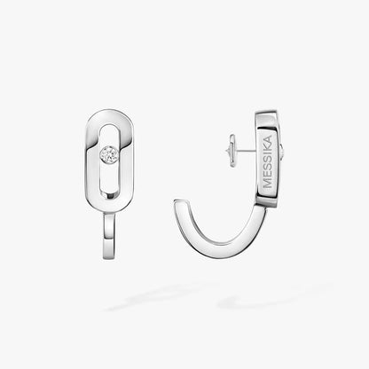 [ELAN LUXE]Diamond Mini Hoop Earrings Move Classique