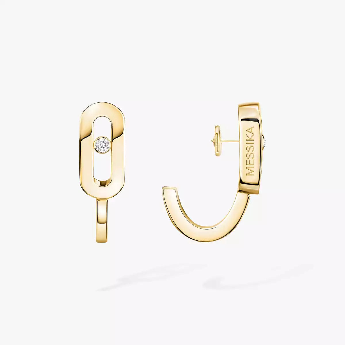 [ELAN LUXE]Diamond Mini Hoop Earrings Move Classique