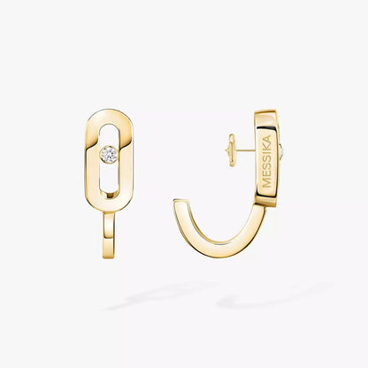 [ELAN LUXE]Diamond Mini Hoop Earrings Move Classique