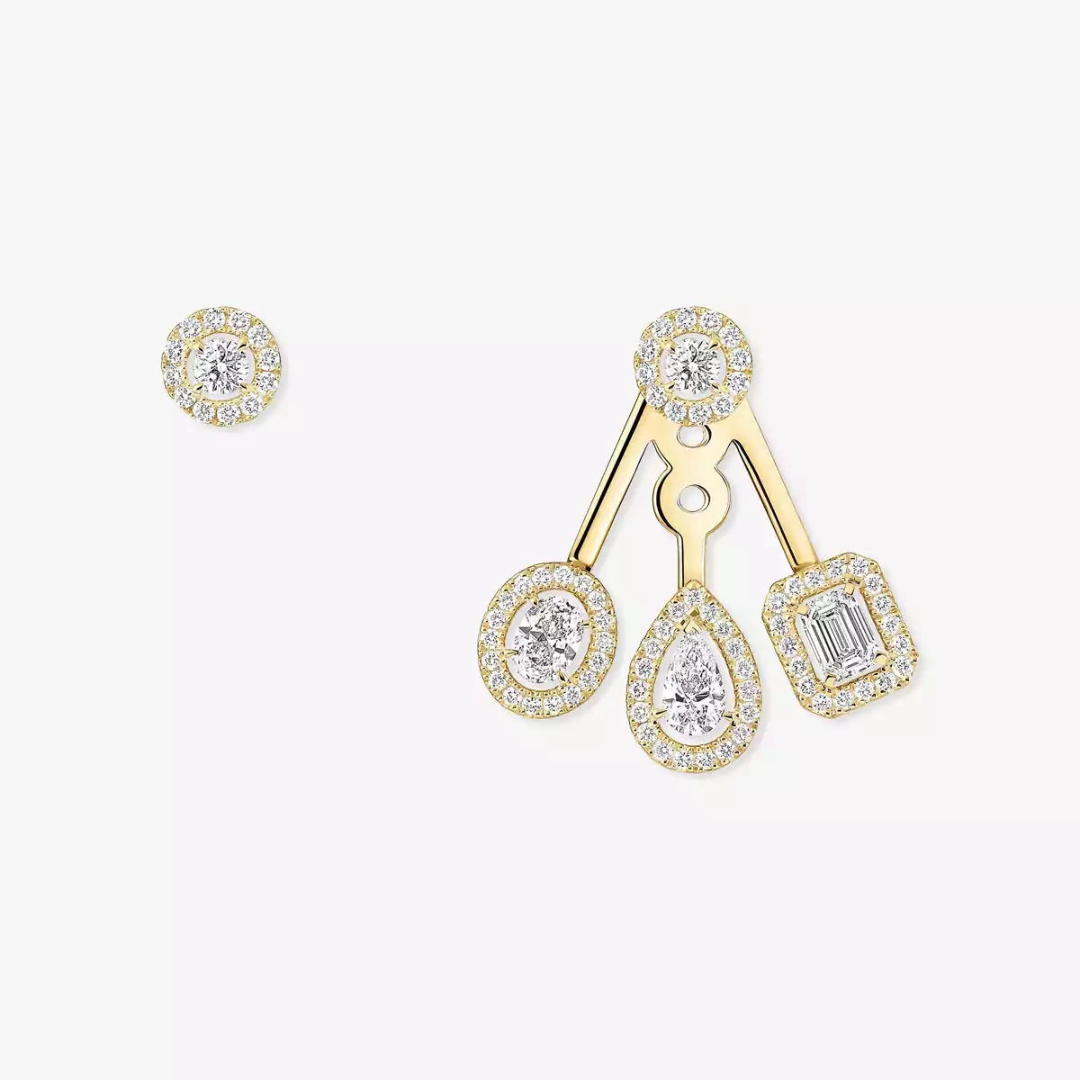 [ELAN LUXE] My Twin Trio  Diamond Earrings