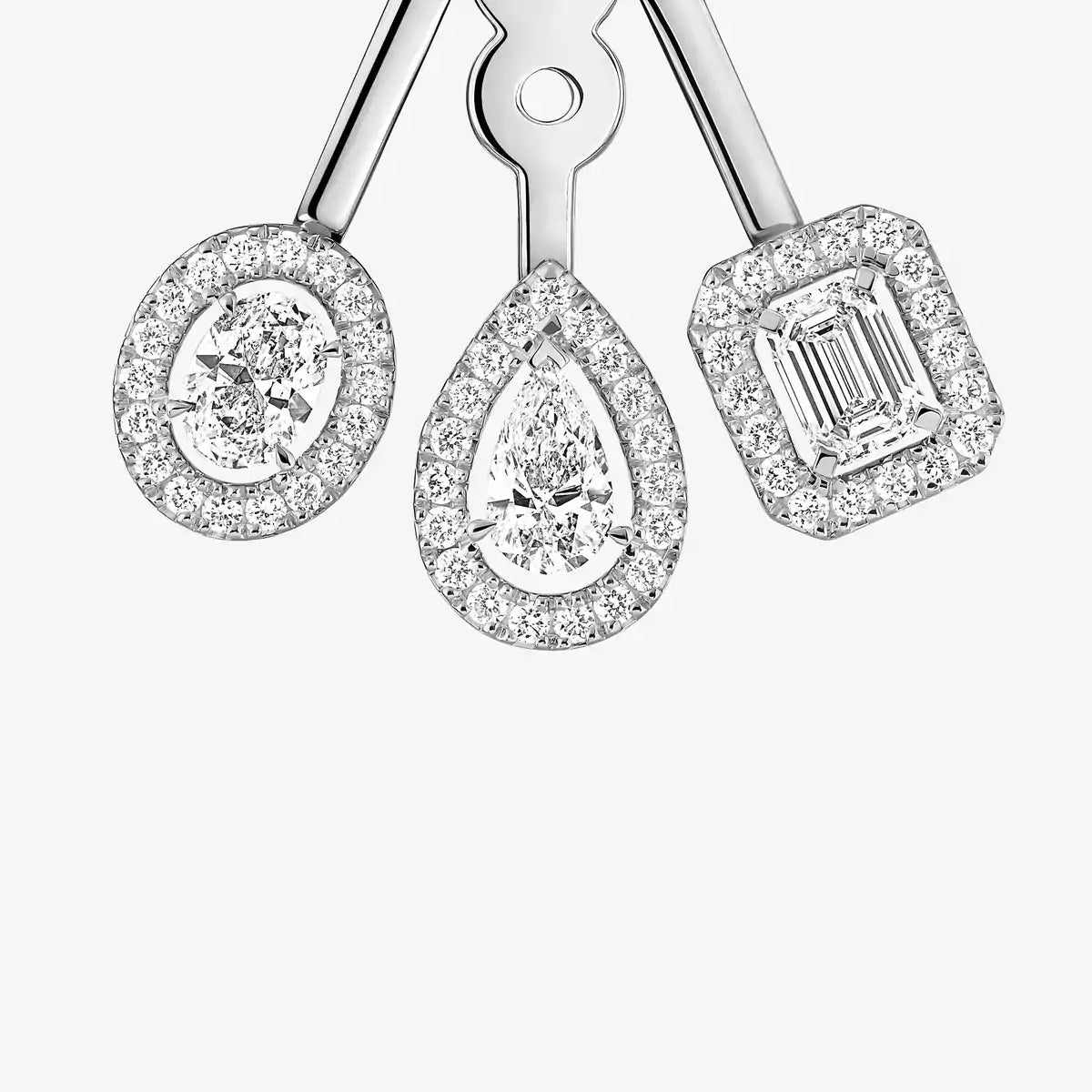 [ELAN LUXE] My Twin Trio  Diamond Earrings