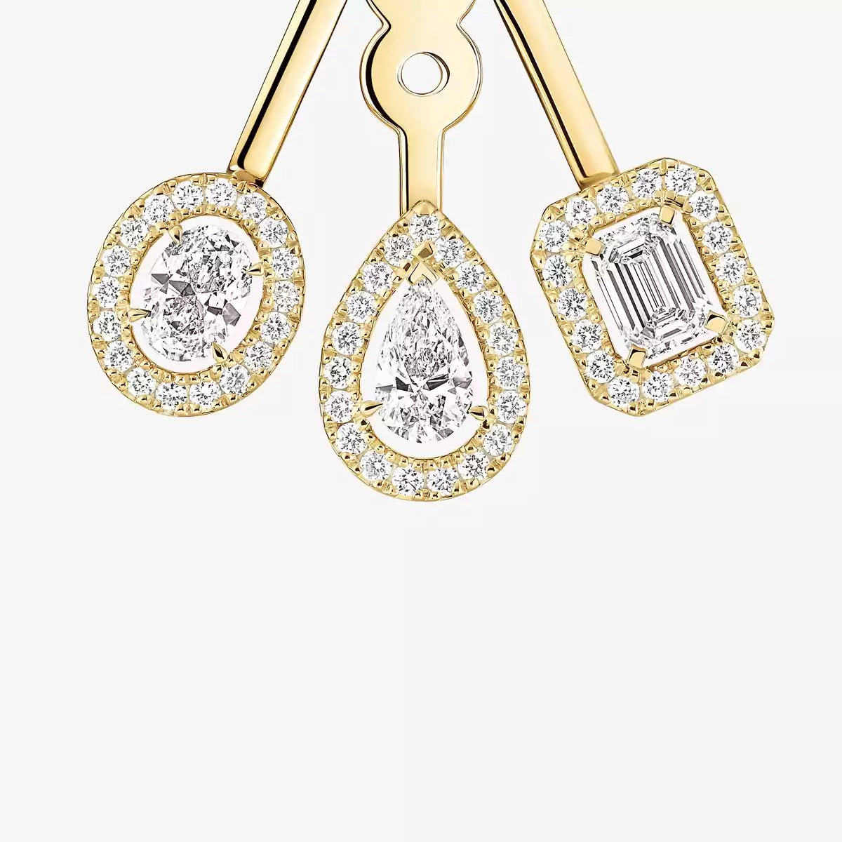 [ELAN LUXE] My Twin Trio  Diamond Earrings