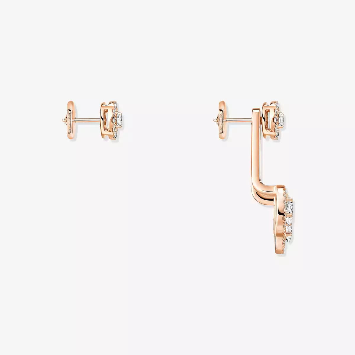 [ELAN LUXE] My Twin Trio  Diamond Earrings