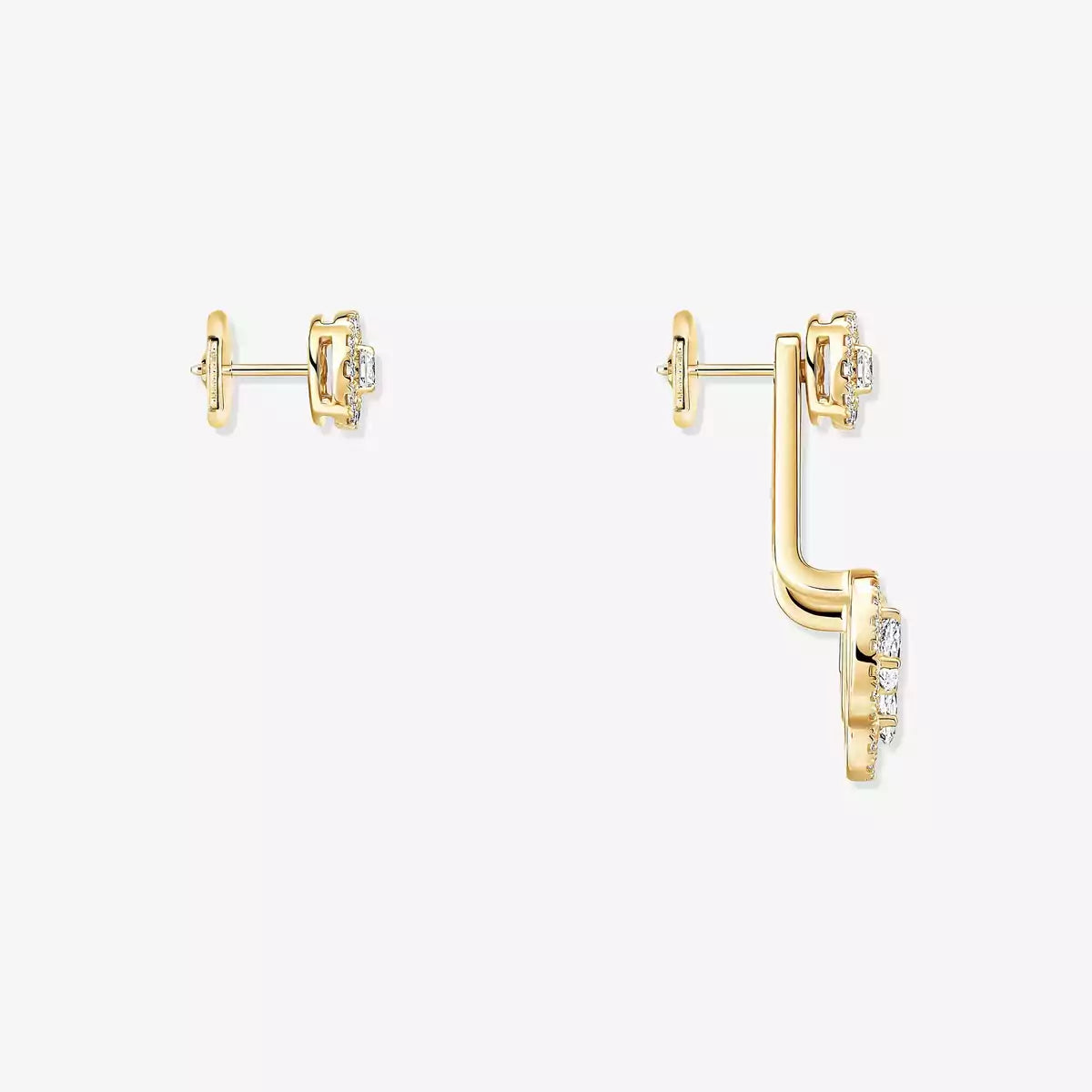 [ELAN LUXE] My Twin Trio  Diamond Earrings