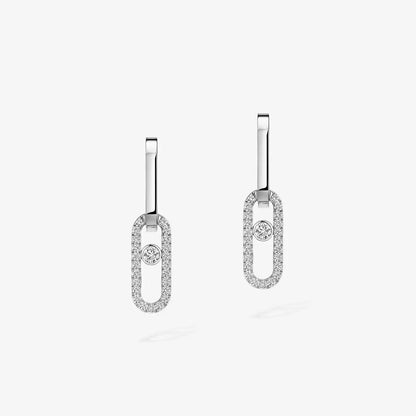 [ELAN LUXE]Move Link Diamond Earrings