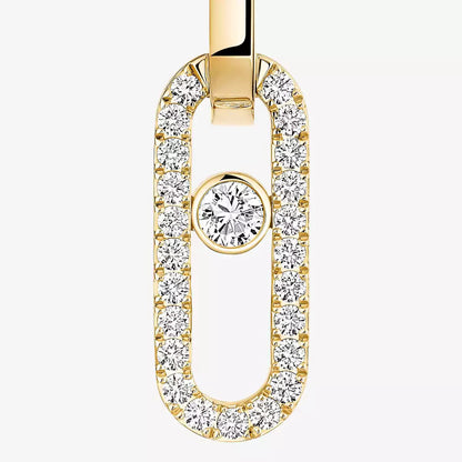 [ELAN LUXE]Move Link Diamond Earrings