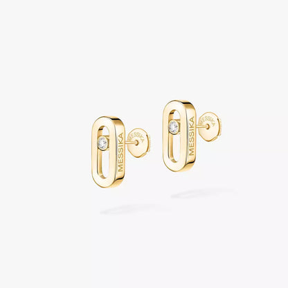 [ELAN LUXE]Move Uno Diamond Stud Earrings