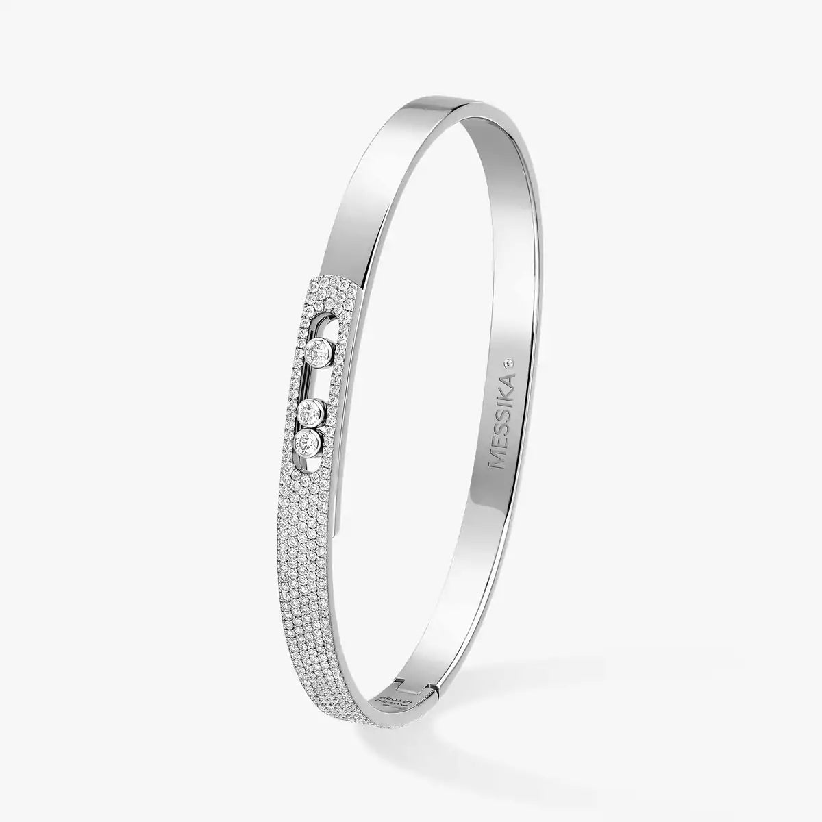 [ELAN LUXE]Move Noa Rose Gold Pav Diamond Bangle Bracelet