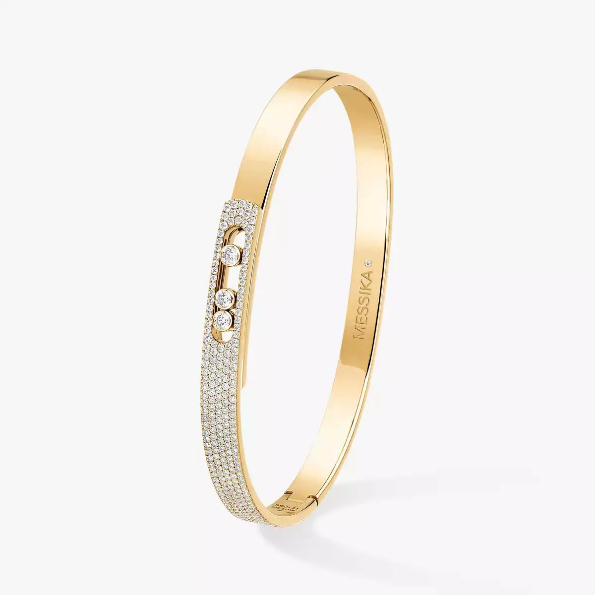 [ELAN LUXE]Move Noa Rose Gold Pav Diamond Bangle Bracelet
