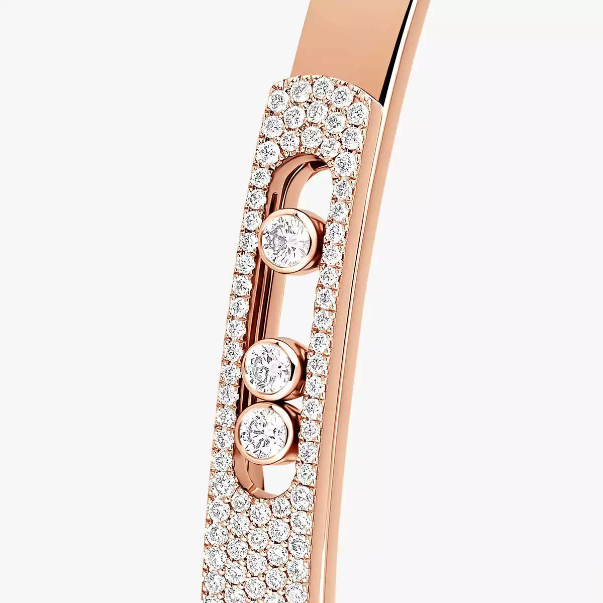 [ELAN LUXE]Move Noa Rose Gold Pav Diamond Bangle Bracelet