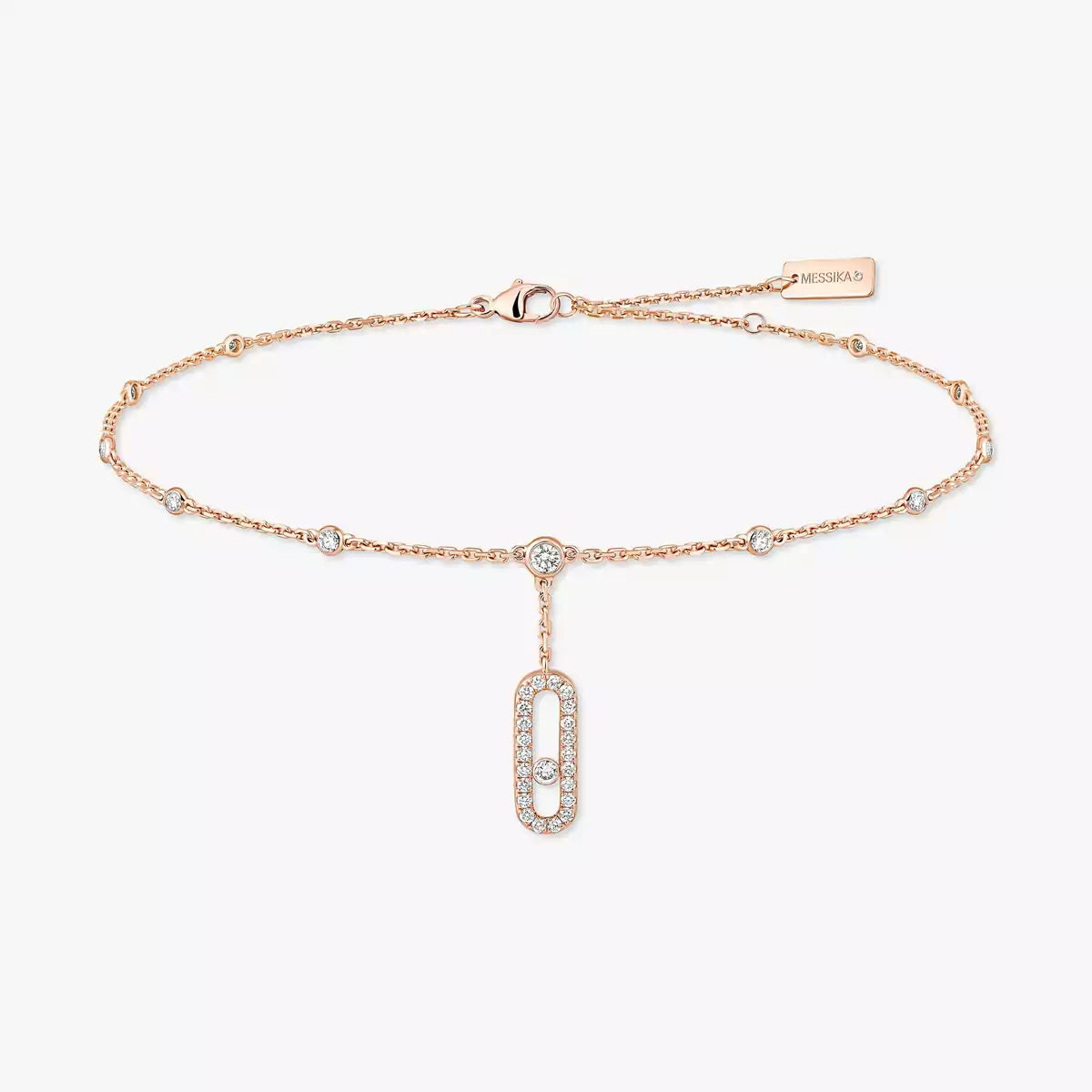 [ELAN LUXE] Move Uno pav ankle bracelet