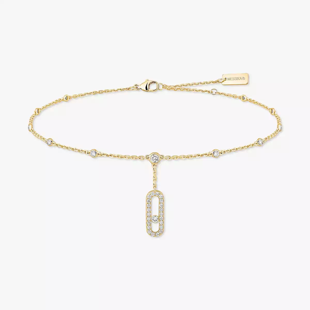 [ELAN LUXE] Move Uno pav ankle bracelet