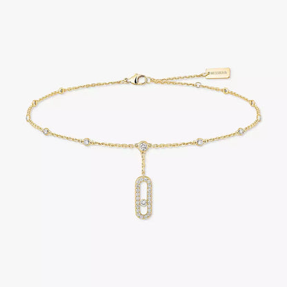 [ELAN LUXE] Move Uno pav ankle bracelet