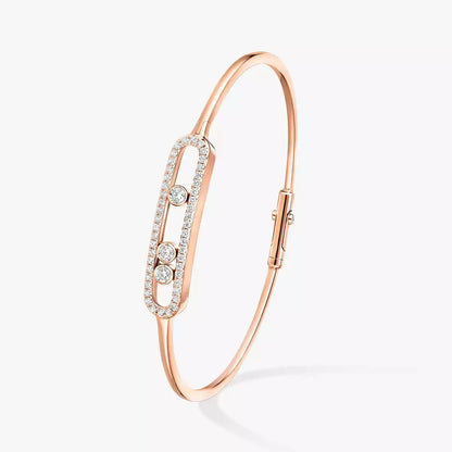 [ELAN LUXE]Move Pav Diamond Bangle Bracelet M