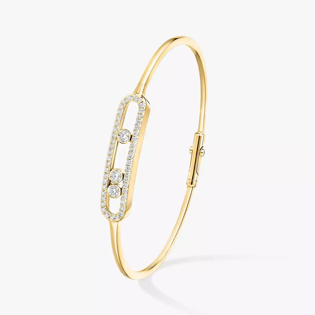 [ELAN LUXE]Move Pav Diamond Bangle Bracelet M