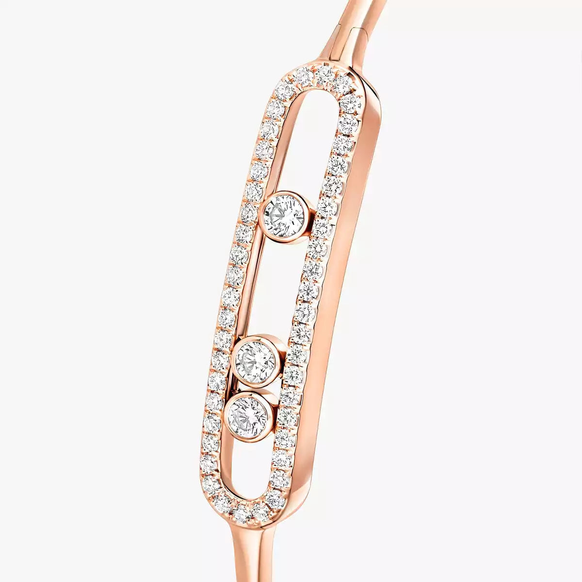 [ELAN LUXE]Move Pav Diamond Bangle Bracelet M