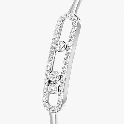 [ELAN LUXE]Move Pav Diamond Bangle Bracelet M