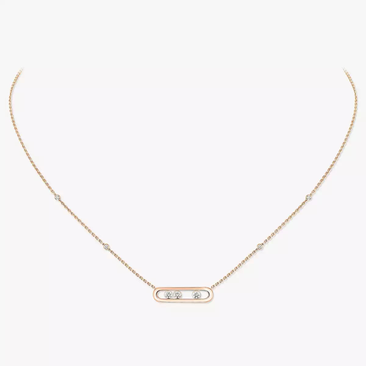 [ELAN LUXE] Baby Move Gold Diamond Necklace