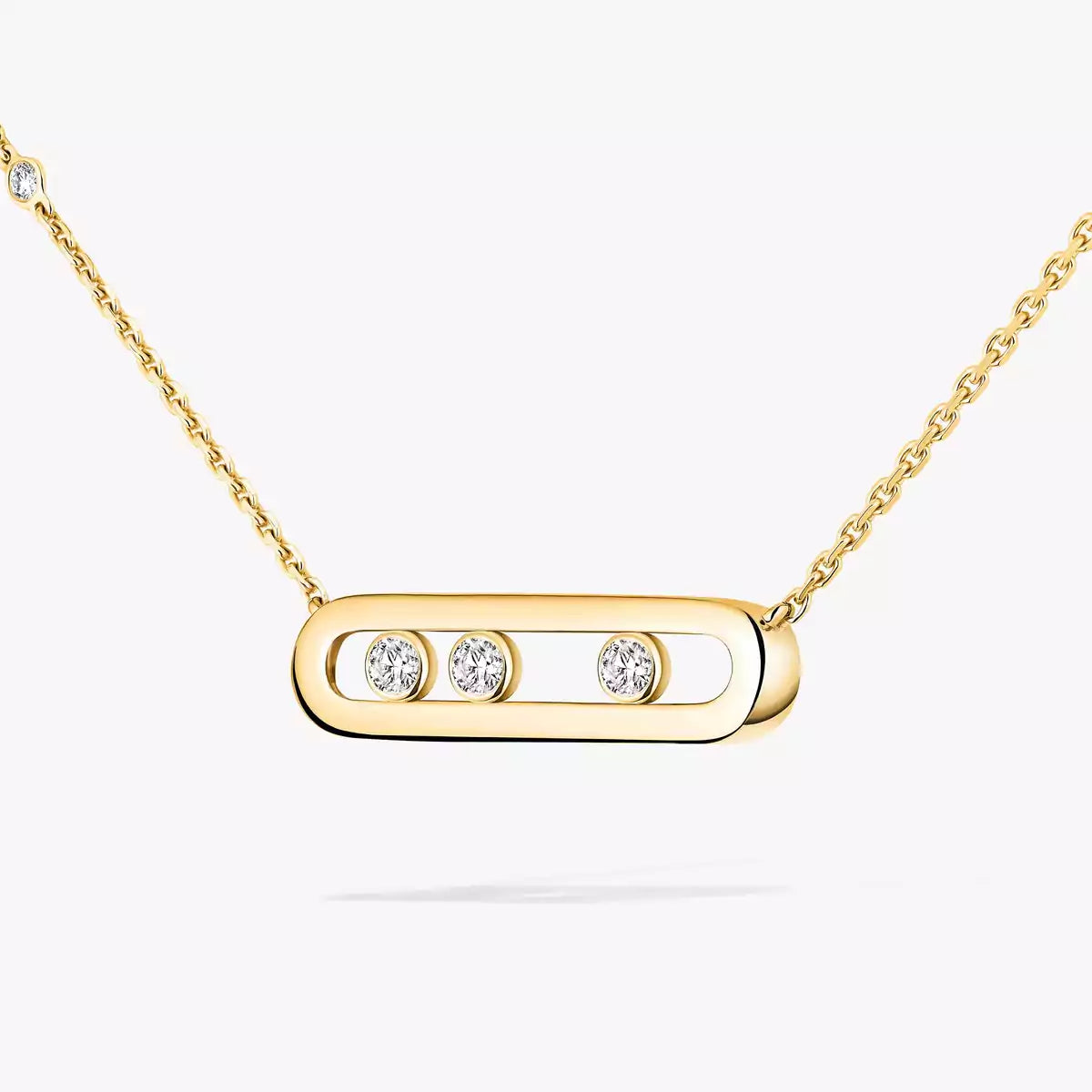 [ELAN LUXE] Baby Move Gold Diamond Necklace