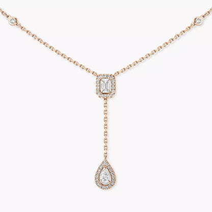 [ELAN LUXE]Gold Diamond Tie Necklace