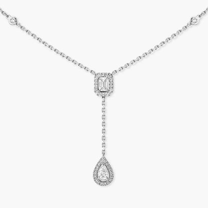 [ELAN LUXE]Gold Diamond Tie Necklace