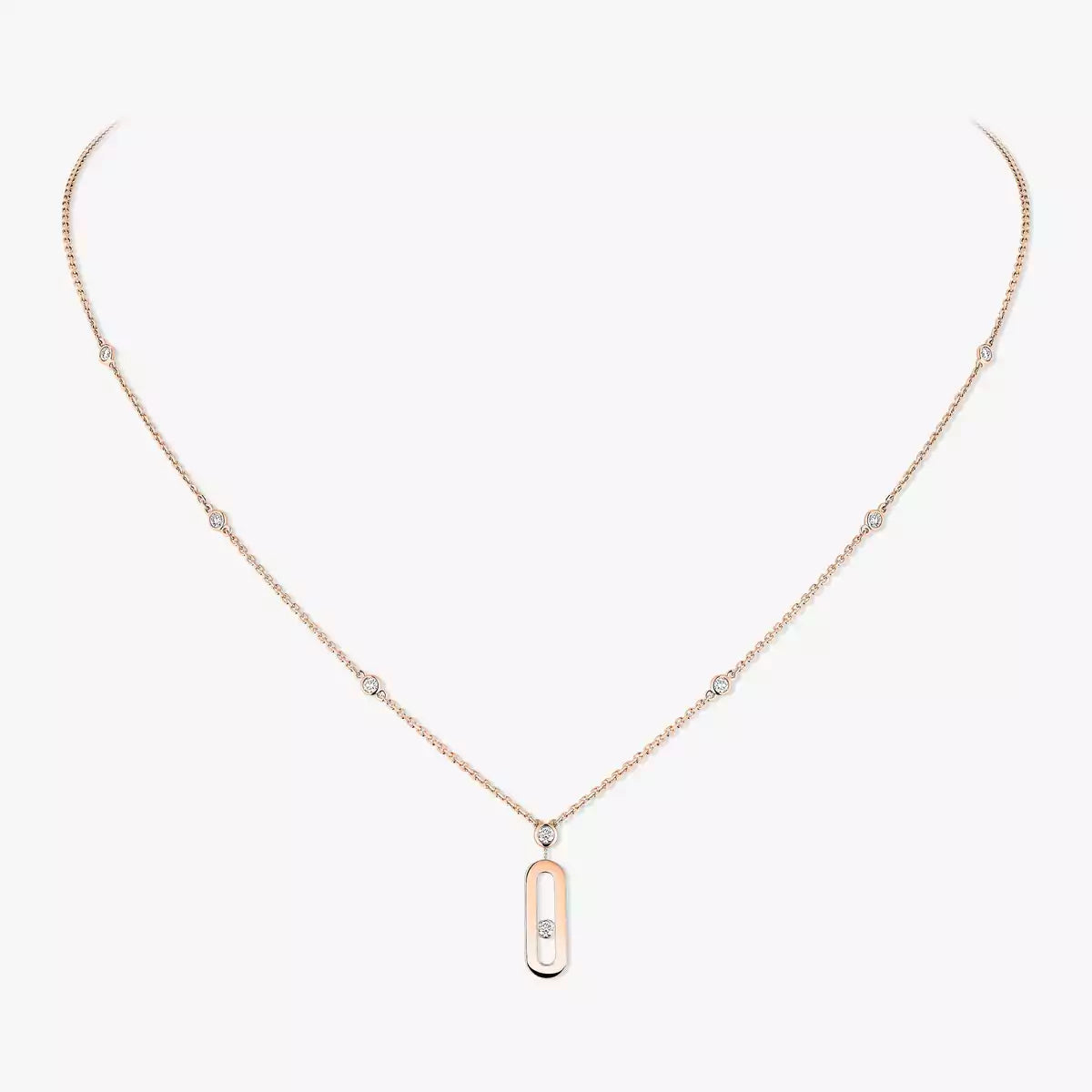 [ELAN LUXE] Move Uno Gold Diamond Long Necklace