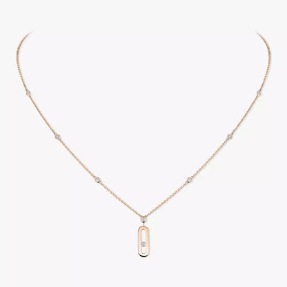 [ELAN LUXE] Move Uno Gold Diamond Long Necklace