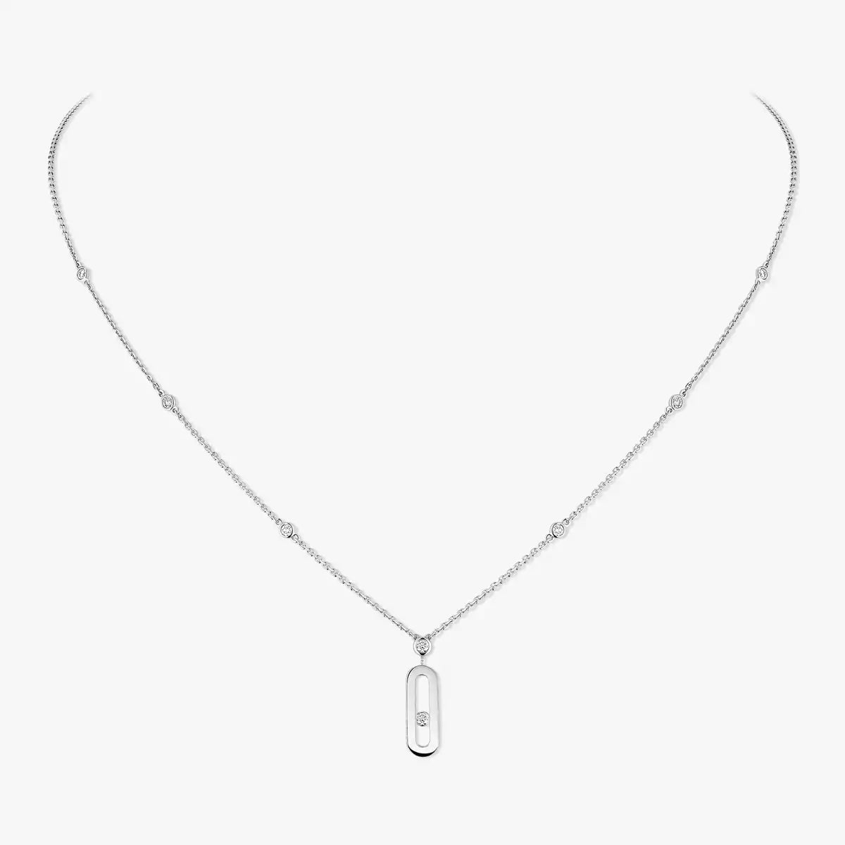 [ELAN LUXE] Move Uno Gold Diamond Long Necklace