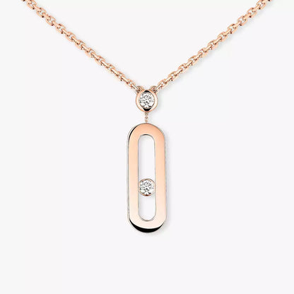 [ELAN LUXE] Move Uno Gold Diamond Long Necklace
