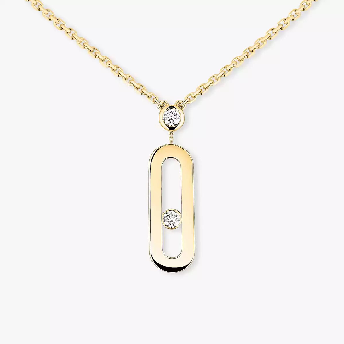 [ELAN LUXE] Move Uno Gold Diamond Long Necklace