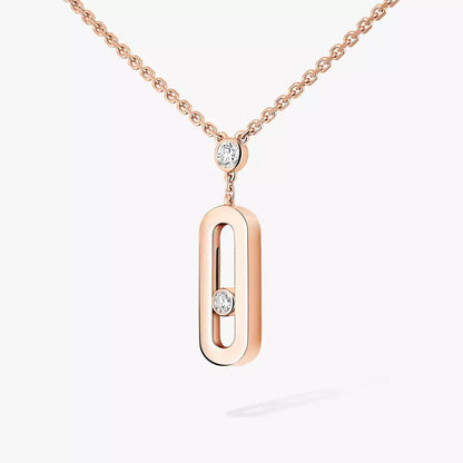 [ELAN LUXE] Move Uno Gold Diamond Long Necklace