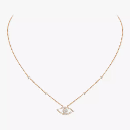 [ELAN LUXE]Pave_ Diamond Necklace Lucky Eye