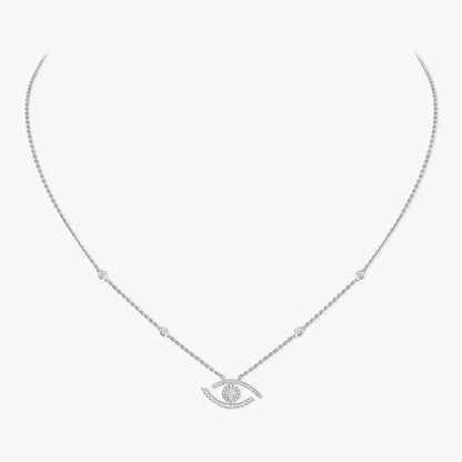 [ELAN LUXE]Pave_ Diamond Necklace Lucky Eye