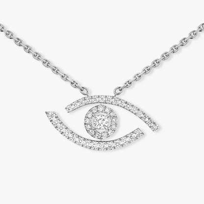 [ELAN LUXE]Pave_ Diamond Necklace Lucky Eye