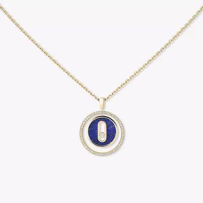 [ELAN LUXE]Lucky Move Diamond Necklace in Rose Gold and White Mother-of-Pearl