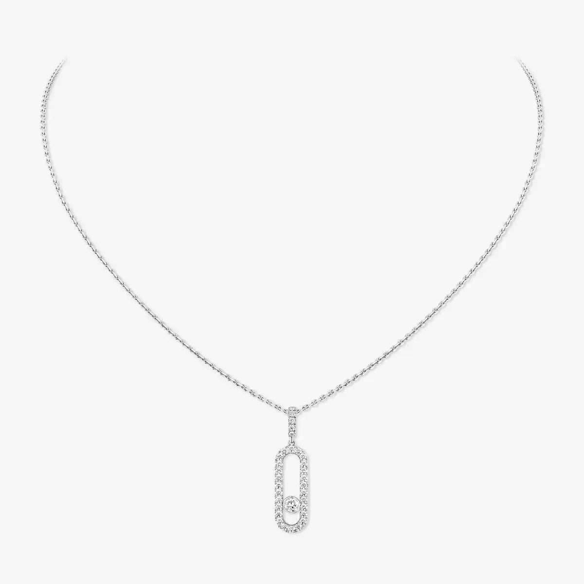 [ELAN LUXE]Move Uno Diamond Necklace in Rose Gold