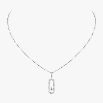 [ELAN LUXE]Move Uno Diamond Necklace in Rose Gold