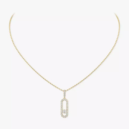 [ELAN LUXE]Move Uno Diamond Necklace in Rose Gold